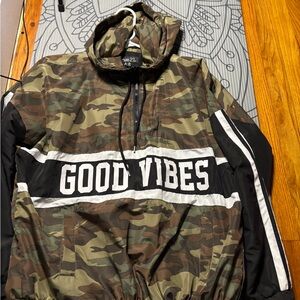 Rue21 Camouflage 'Good Vibes' Jacket